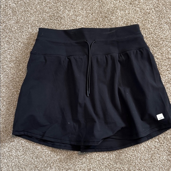 Vuori Black Athletic Skort with Built-In Shorts - Picture 7 of 8